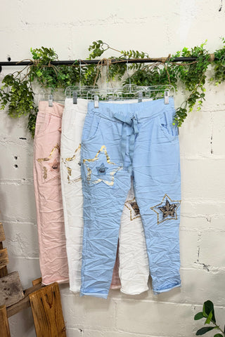 Wild Star Pants Baby Blue Pants Oz