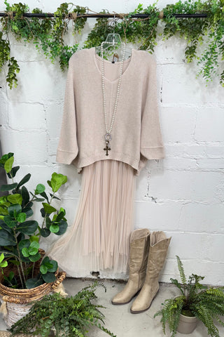 Adored Dress Beige Dresses Carla&Co