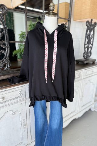 Chillax Black Sweatshirt Mina Rosa/Miss Carla One Size (fits thru XL) Black