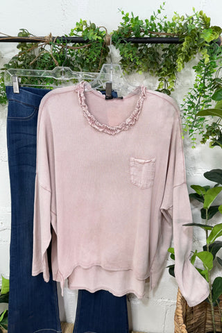 Storied Dusty Pink Shirts & Tops MuMu