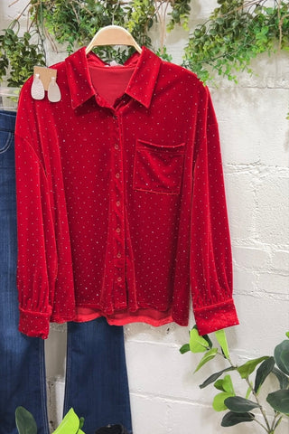 Twinkle Red Shirts & Tops GeeGee Clothing