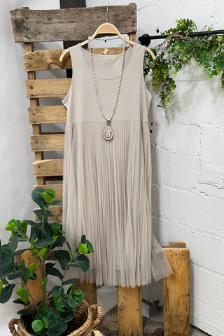 Undertones Dress Taupe Dresses Cherish   