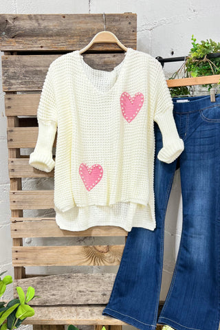 Love Duo Cream sweater Carla&Co