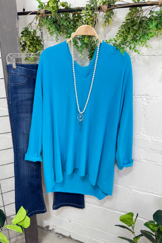 Principles Turquoise sweater Miss Carla