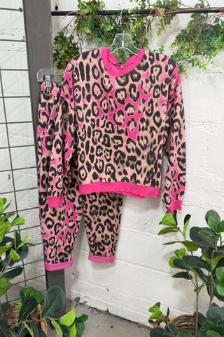 Feeling Feline Top Fuchsia Sweatshirt Oz