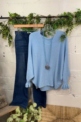 Glisten Sweater Baby Blue sweater Carla&Co