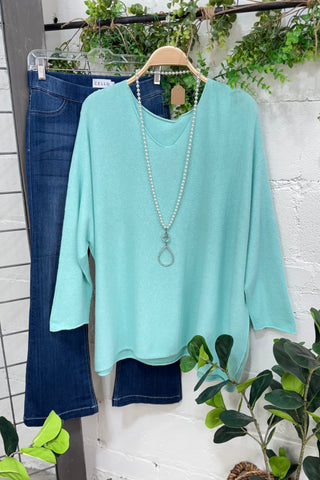 Simpler Days Mint sweater Mina Rosa/WePrice