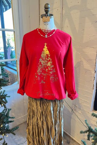 Gleaming Tree Red Shirts & Tops Oz