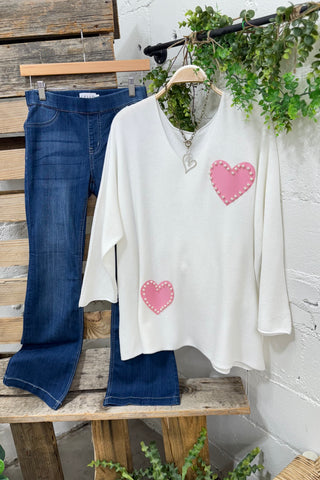 Switch It White sweater Mina Rosa/Miss Carla