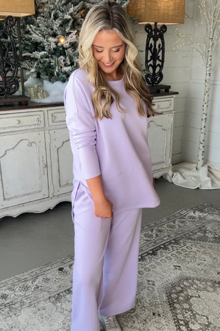 Greece Set Lilac Shirts & Tops Dear Scarlett