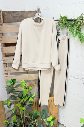 Performance Pant Set Beige Top & Pant Set Oz