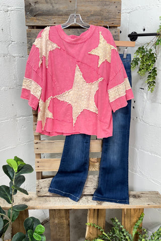 Twinkle Twinkle Hot Pink Shirts & Tops Oli & Hali