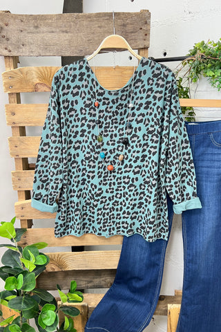 Mabel Teal Shirts & Tops OZ   