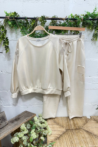 Chia Glam Set Gold Top & Pant Set Carla&Co