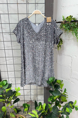 Captivating Dress Silver Dresses Carla&Co