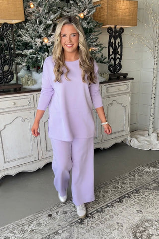 Greece Set Lilac Shirts & Tops Dear Scarlett