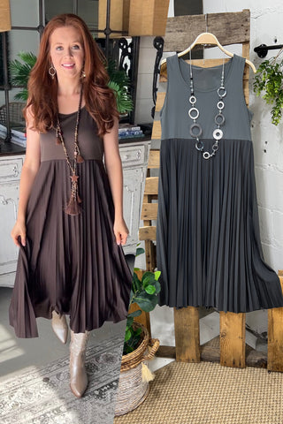 Slipper Dress Charcoal Dresses Cherish   