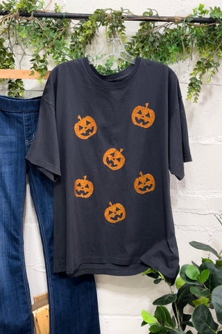 Glitter Pumpkin T-Shirt  Zutter   