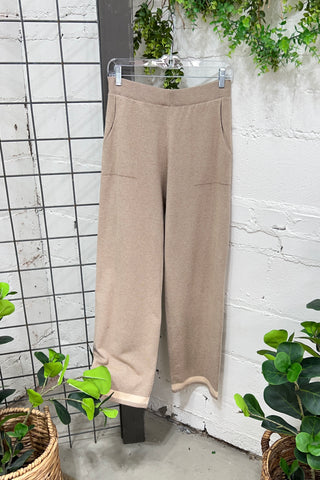 Up Market Pant Set Tan Top & Pant Set Les Bonnes Copines