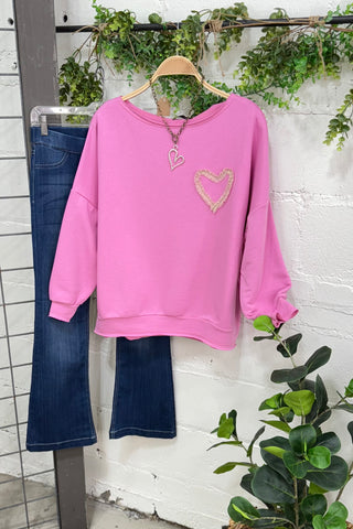 Lonely Heart Pink Shirts & Tops MuMu