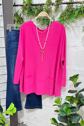 Adley Fuchsia sweater Z Studio