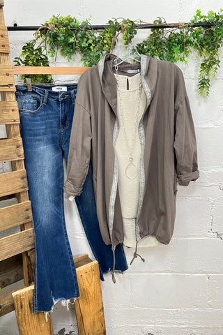 Starsky Jacket Dark Taupe Jacket Miss Carla   