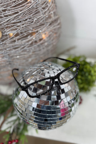 Rhinestone Readers Black Glasses All That Glitterz