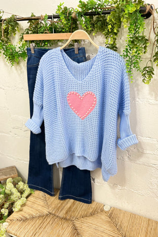 Dear Love Baby Blue sweater Carla&Co