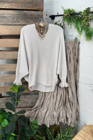 Glisten Sweater Beige sweater Carla&Co