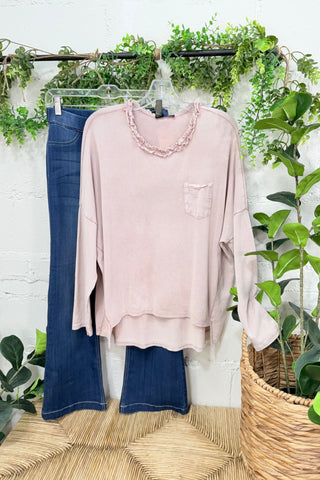 Storied Dusty Pink Shirts & Tops MuMu