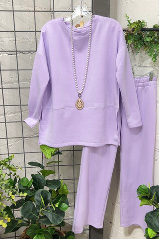 Greece Set Lilac Shirts & Tops Dear Scarlett   