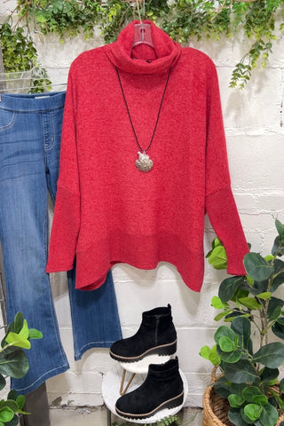 Composure Red sweater Zenana   