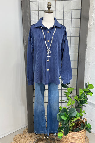 Devoted Navy Shirts & Tops Heimish USA   