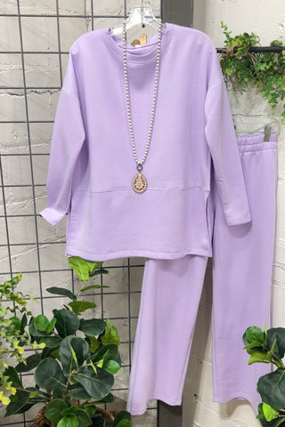 Greece Set Lilac Shirts & Tops Dear Scarlett   