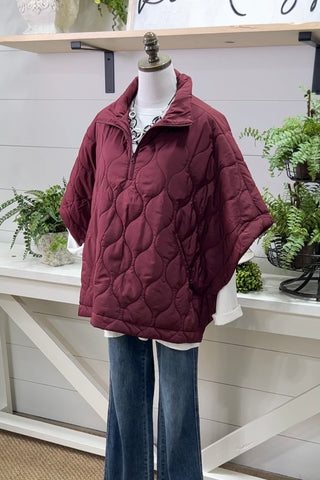 Mika Puffer Burgundy  Wona   