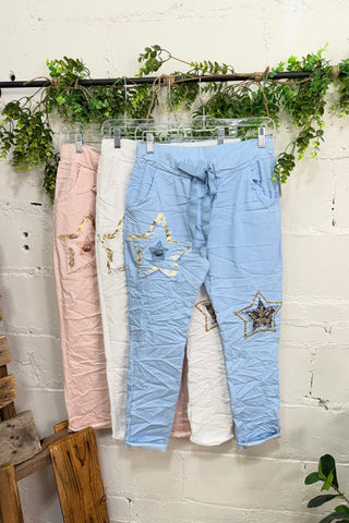 Wild Star Pants Baby Blue Pants Oz