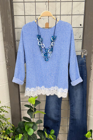 Flossy Blue sweater MuMu