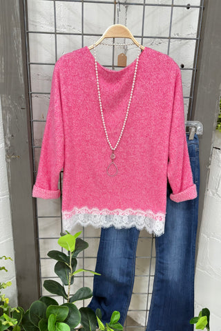 Flossy Fuchsia sweater MuMu