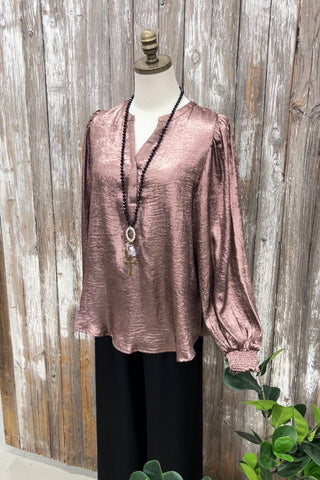 Just Dance Rose Bronze Shirts & Tops Easel   