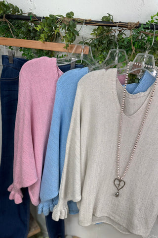 Glisten Sweater Baby Blue sweater Carla&Co