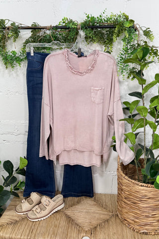 Storied Dusty Pink Shirts & Tops MuMu