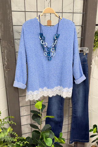 Flossy Blue sweater MuMu