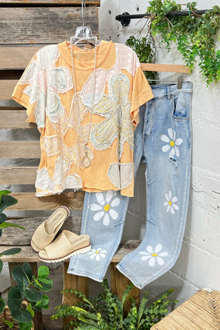 Medley Apricot Shirts & Tops Oli & Hali