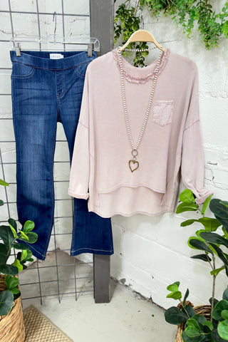 Storied Dusty Pink Shirts & Tops MuMu