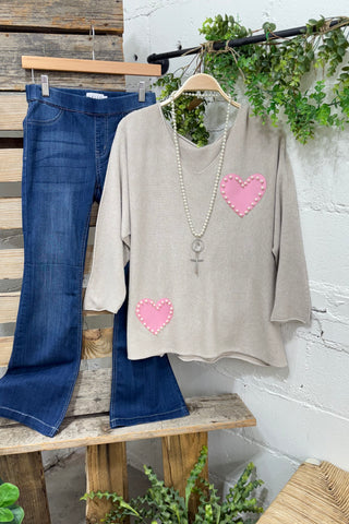 Switch It Beige sweater Mina Rosa/Miss Carla