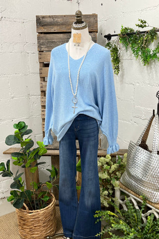 Glisten Sweater Baby Blue sweater Carla&Co