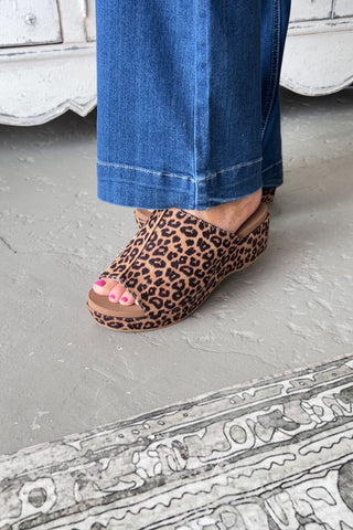 Take Note Leopard Wedge Shoes Corky's Boutique   