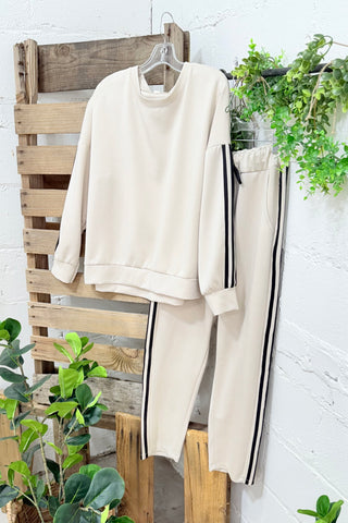 Performance Pant Set Beige Top & Pant Set Oz