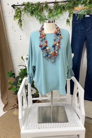 Heather Seafoam Shirts & Tops Reborn J   