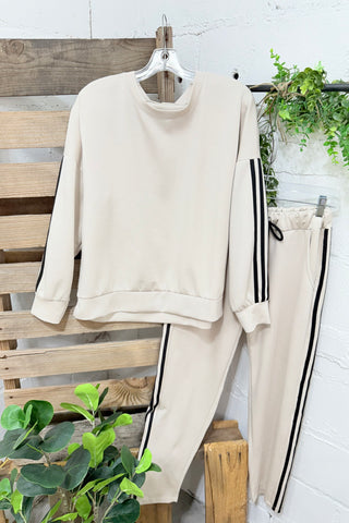 Performance Pant Set Beige Top & Pant Set Oz